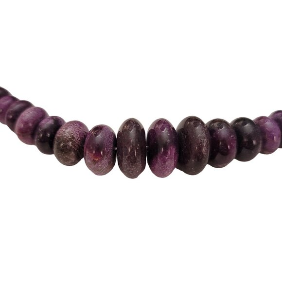 Jay King Sterling Silver Purple Stone Bead Necklace 20" Long, E775 - Picture 5 of 9